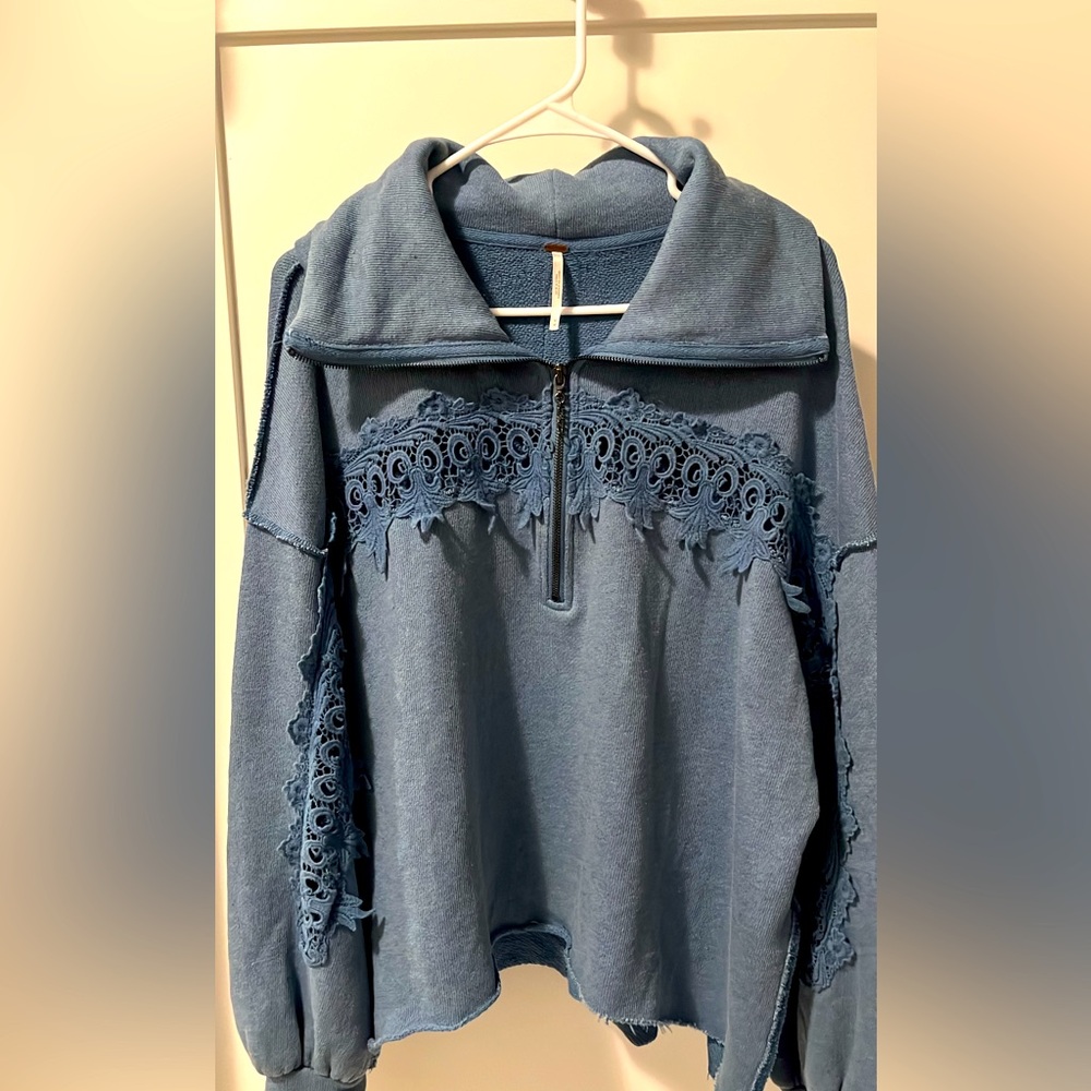 Free People Crochet Sweater